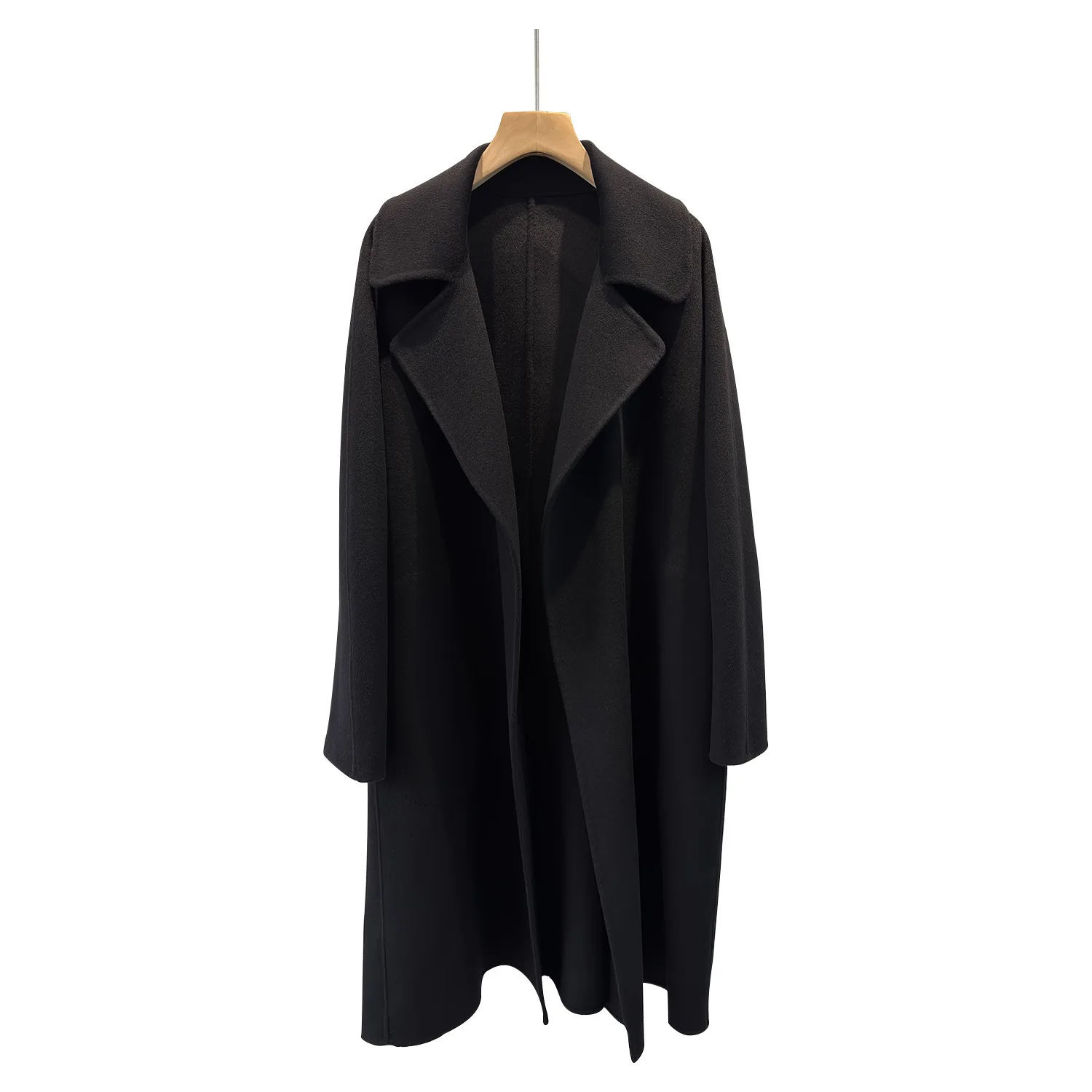 MAX Cabinet 3W+Correct Edition Organ style Tribute Needle Pocket Handmade Double sided Cashmere Coat Women's Long Style