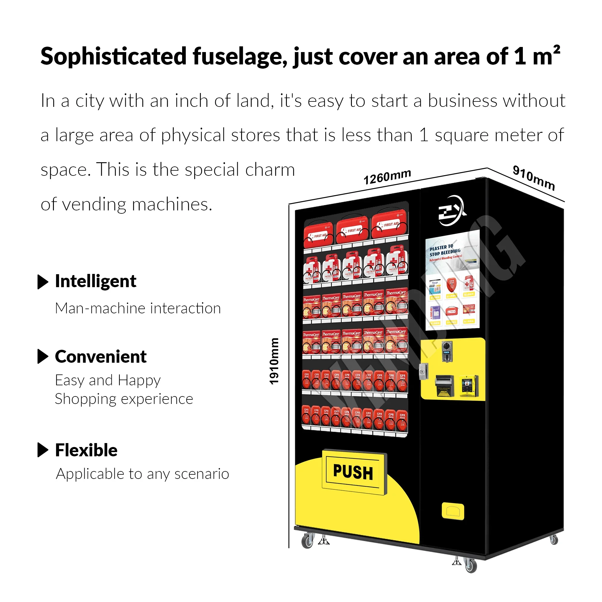 Protective Equipment Vending Machine Contactless Payment System Smart Vending Machine