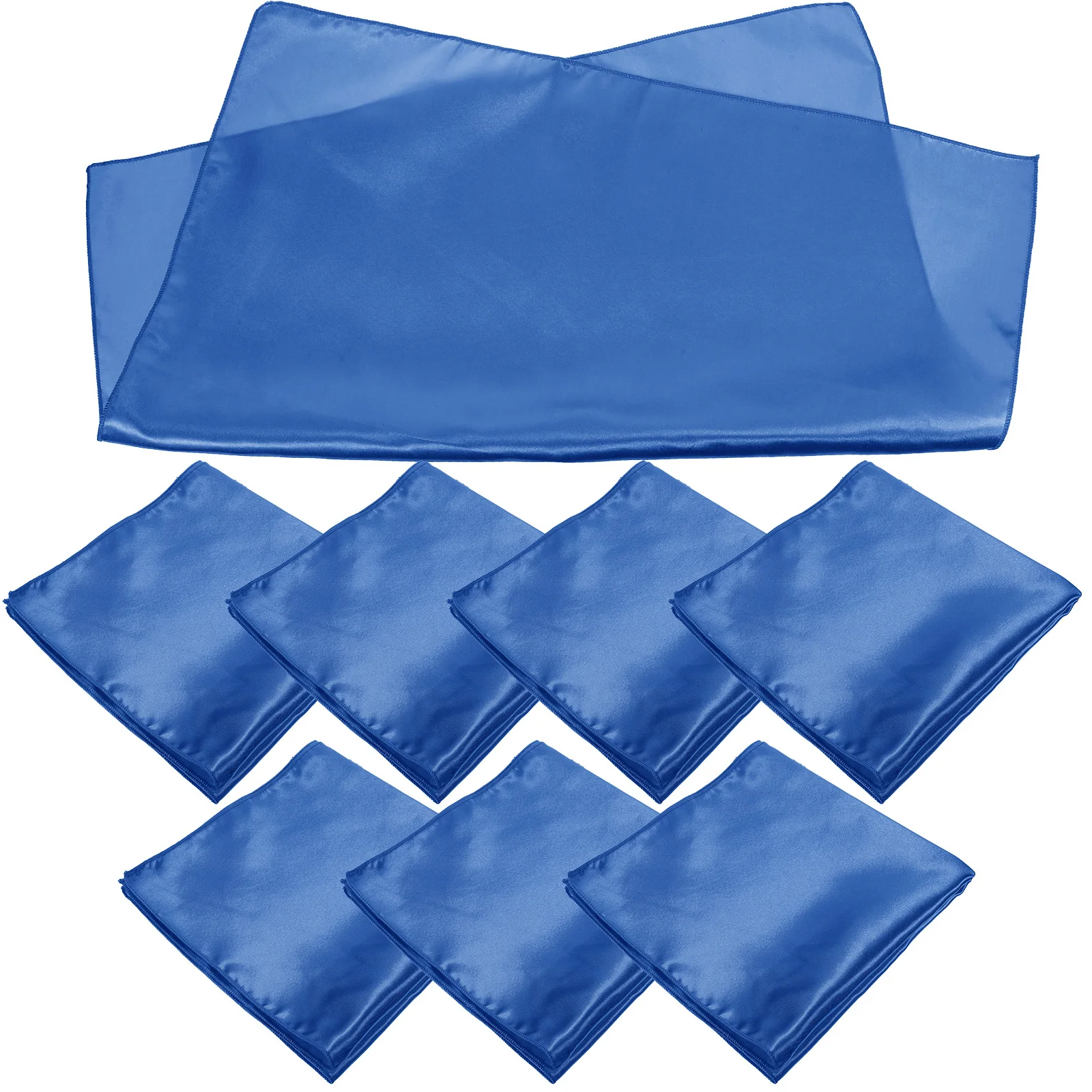 

8Pcs Satin Dinner Napkins Cloth Soft Washable Reusable Table Napkins for Party Wedding Festival Dining Cloth Napkin