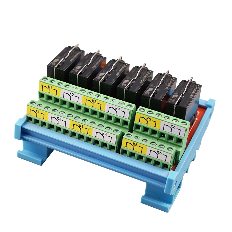 

6 Channels 2NO 2NC Dual Group Relay Module DPDT Relays Compatible with NPN/PNP for Filling Machine