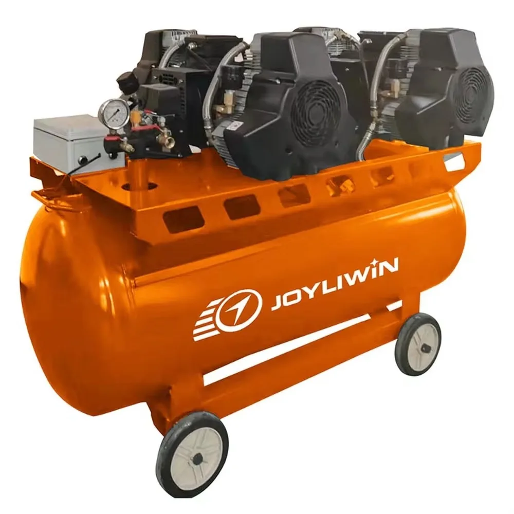 8KW Oil-Free Air Compressor Portable Silent High Pressure Low Noise Motor PLC for Industrial Use