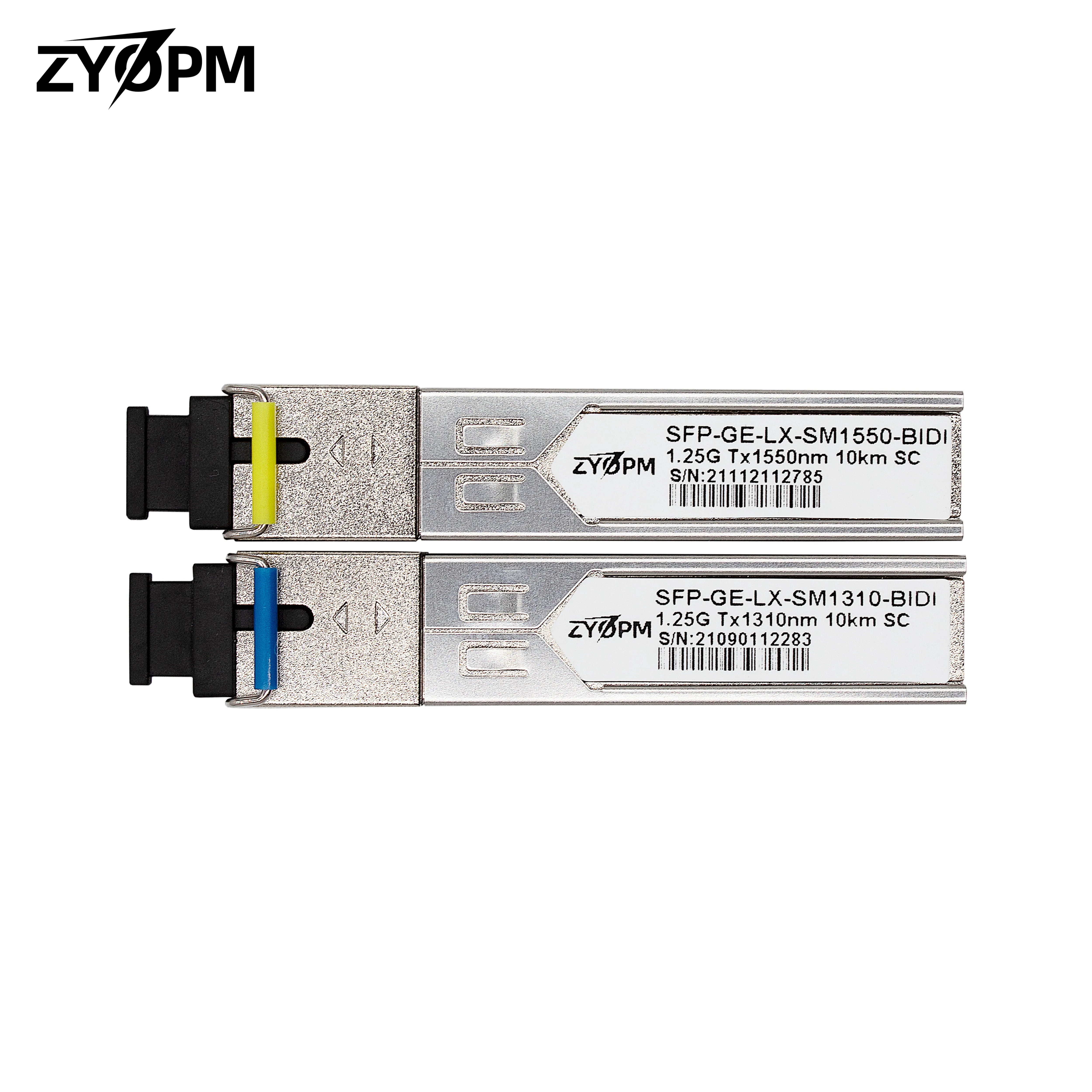 Transceptor Bidi SFP de 1,25G, módulo de fibra SC Simplex monomodo de hasta 20KM 1000Base-BIDI para Cisco GLC-BX-D, Mikrotik, Ubiquiti