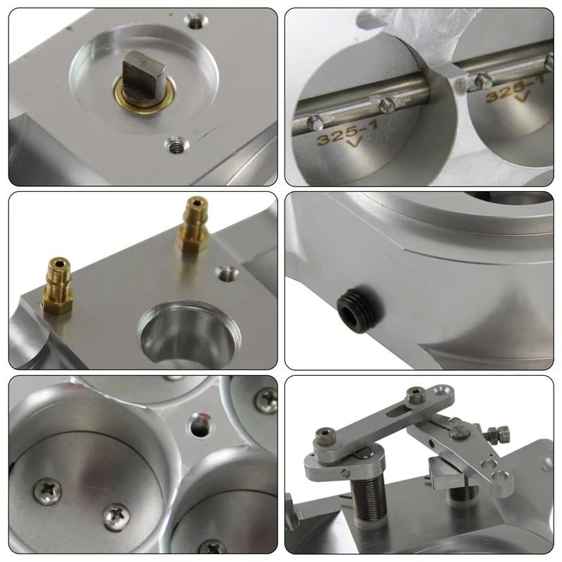 التحكم العددي البليت 1000CFM 4150 جسم خانق المكربن ذو الحواف 1.75 بوصة كور 4 برميل أسود/فضي