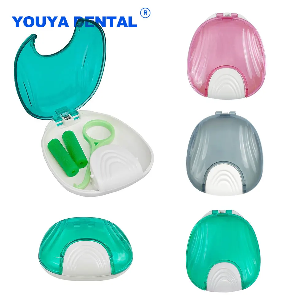 Denture False Teeth Storage Box Retainer Case with Aligner Removal Chewies Holder Oral Hygiene Travel Outdoor Bath Container