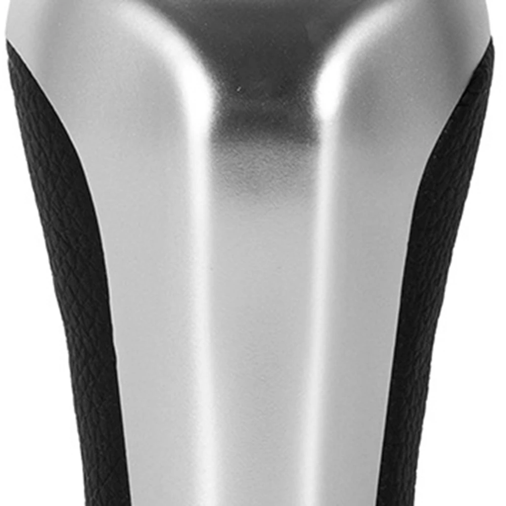 LED 레드 백라이트 가죽 기어 레버 핸들 기어 스틱이 있는 BB-기어 변속 노브 (BMW E46 E90 E91 E92 X1 X3 X5 용)