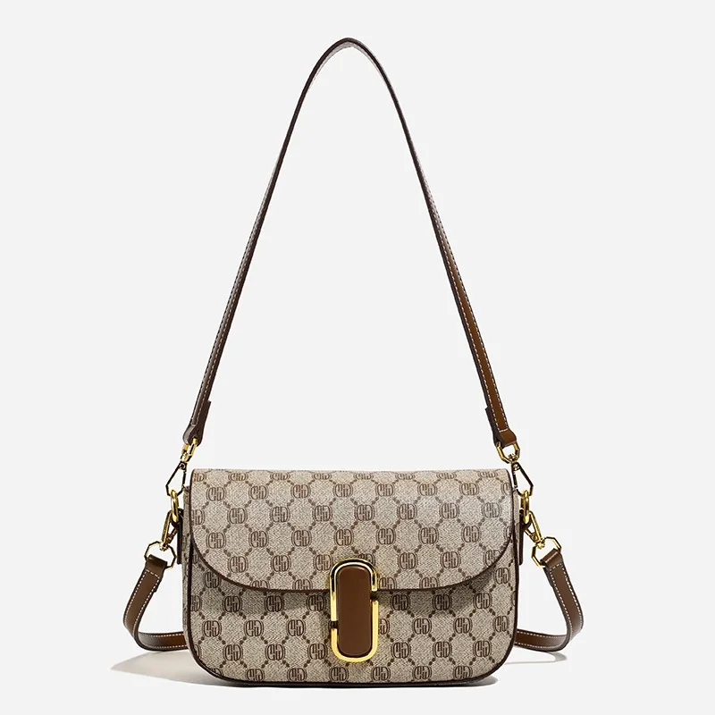 

Fashionable Elegant Commuter Bag For Women Featuring Leather And Solid Color With Unique Logo
