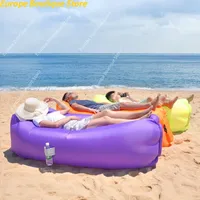 Lazy Inflatable Sofa Outdoor Portable Beach Air Sofa Folding Camping Inflatable Sofa Bed Sleeping Bag Single Person