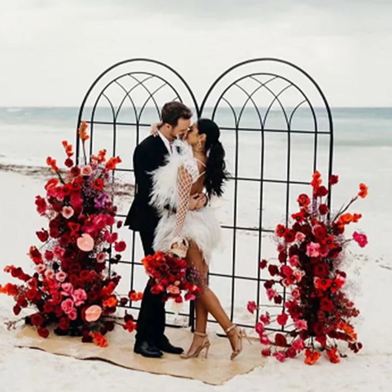 New 2023 Wedding Arch Screen Flower Stand Wedding Background Decoration Balloon Arch Birthday Party Decor frame