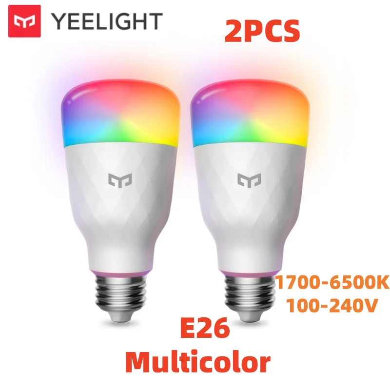 Yeelight Smart LED Lamp W3 E26 Kleur/Wit Omgevingslicht Wifi Spraakbesturing 1700 K ~ 6500 K Voor Mi Home Alexa Google SmartThings - afbeelding 1