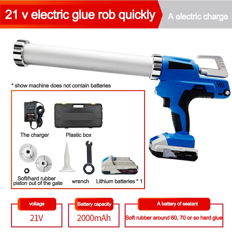 

Portable Electric Glue Gun Rechargeable 21V Stepless Glue Guns Multifunction Handheld Power Tool Suitable For Ceramic Tile Glass