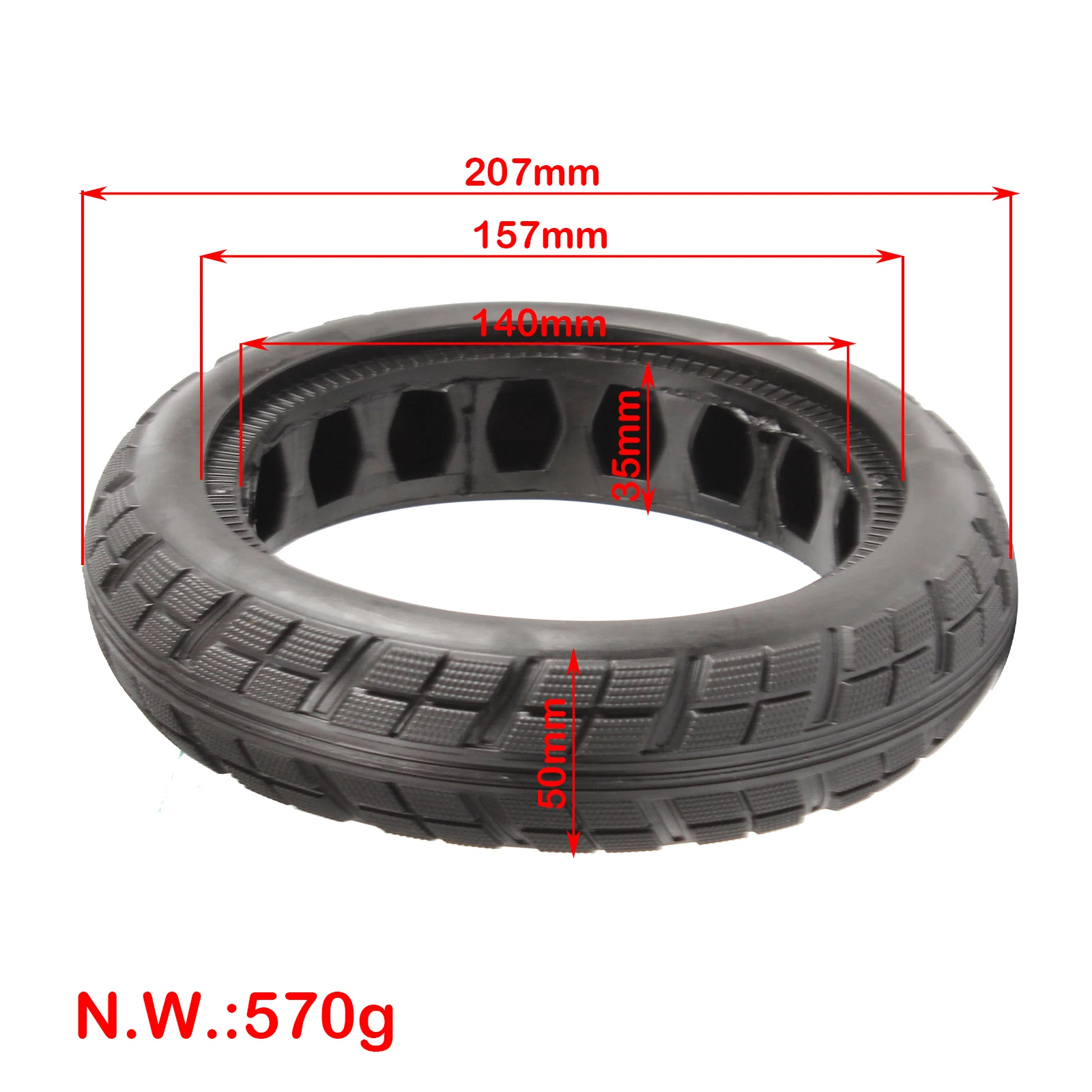 8.5 Inch Honeycomb Tyre Soild Tires For Xiaomi M365 1S Pro Electric Scooter Anti-Explosion Shock Absorber Damping Spare Wheels view 2