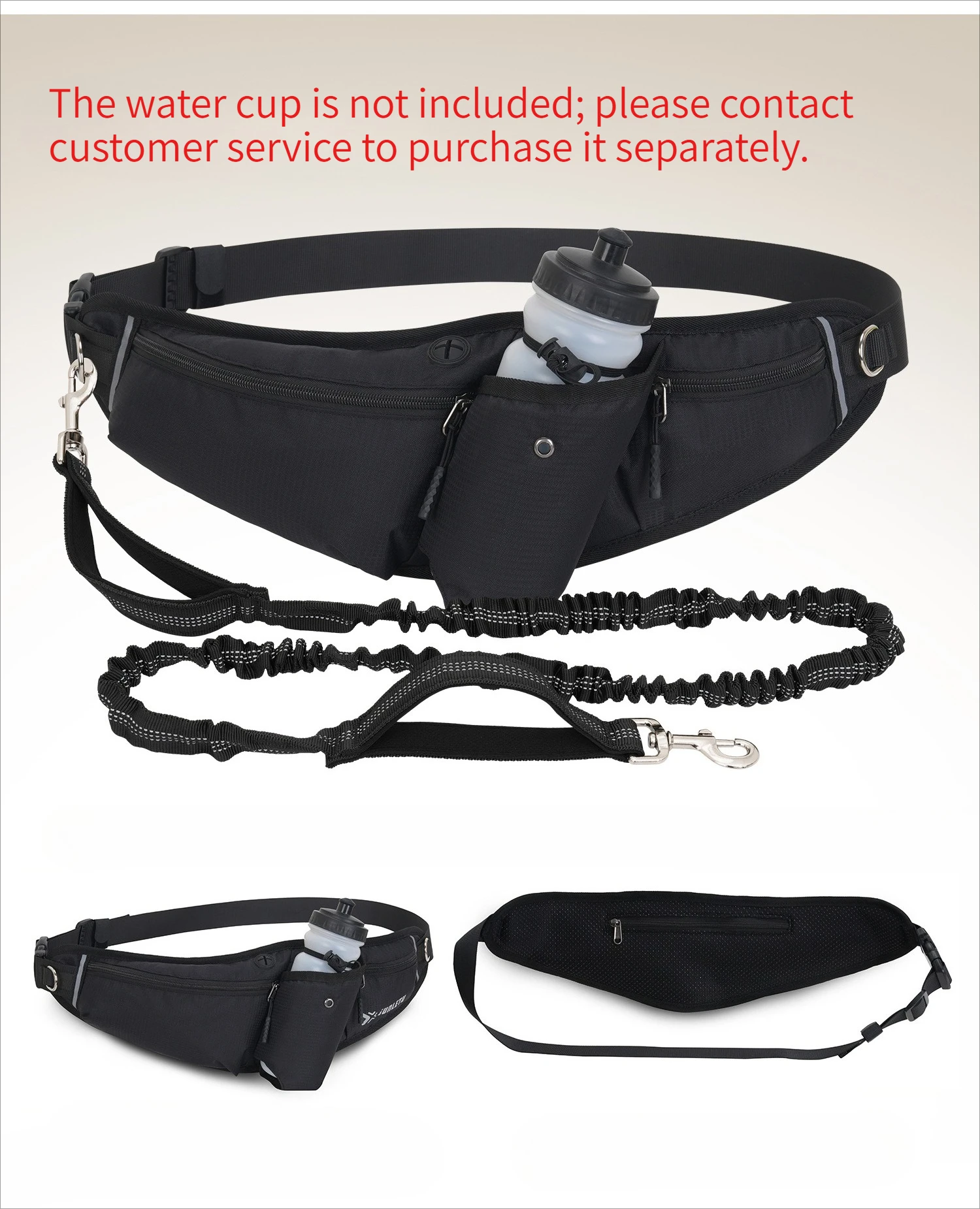 Explosion-proof Dog Chain, Snack Bag, Close-fitting Running Sports Fanny Pack, Outdoor Multi-functional Dog Walking, Large Dog