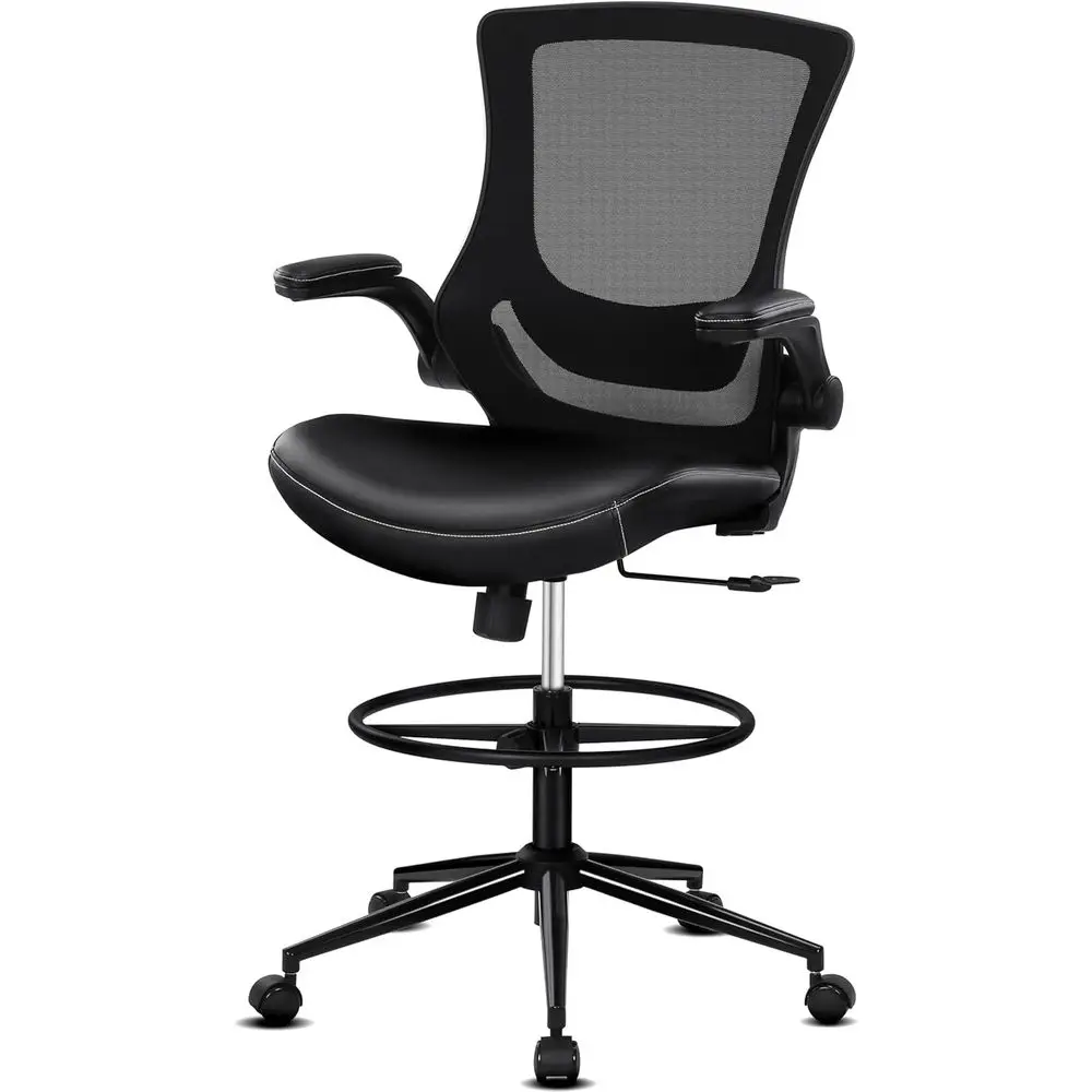 Ergonomic Reclining High Back Office Chair with Adjustable Lumbar Support and Footrest