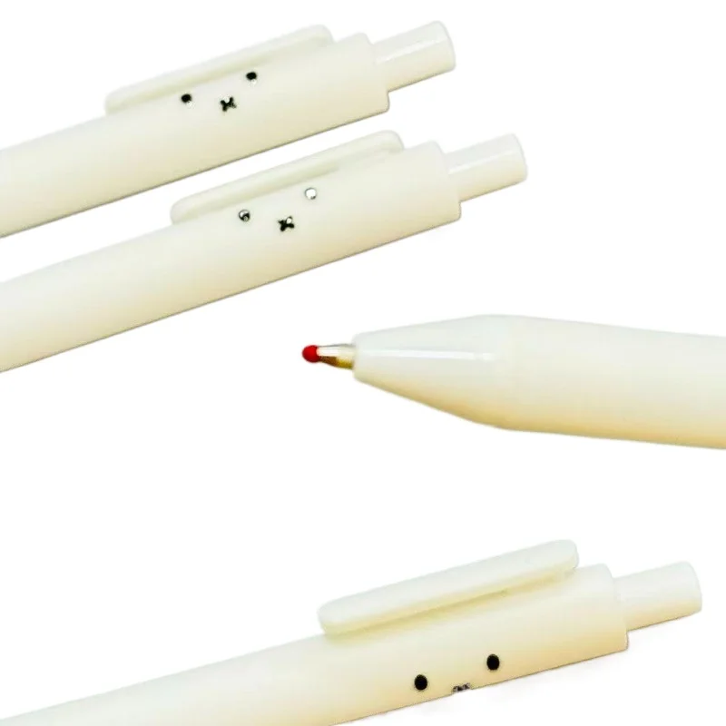 5 stücke Cartoon Miffy Kaninchen Emoji Neutral Stift Student Kawaii Schreiben Stift Büro Schnell Trocknend Unterschrift Stift