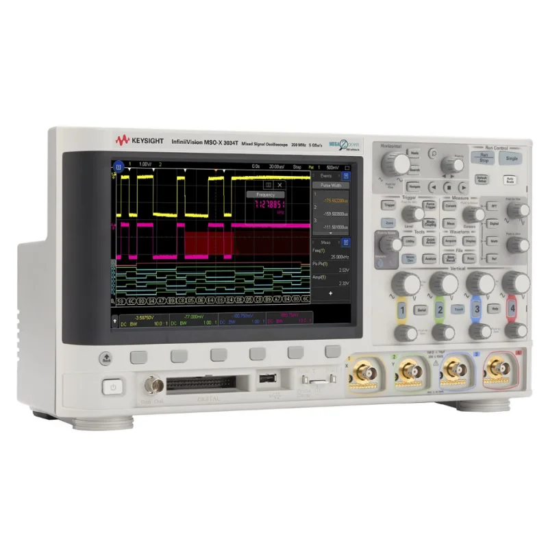 Keysight MSOX3034T oscilloscope:350 MHz 4 analog channels+digital channels, 4 Mpts memory, 1,000,000 waveforms/sec