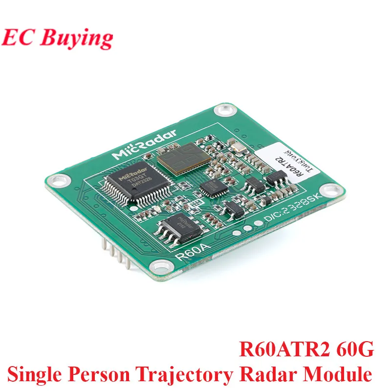 R60ATR2 60G Single Person Trajectory Radar FM Continuous Wave Millimeter Sensor Module Tracking Human Presence Sensing Induction