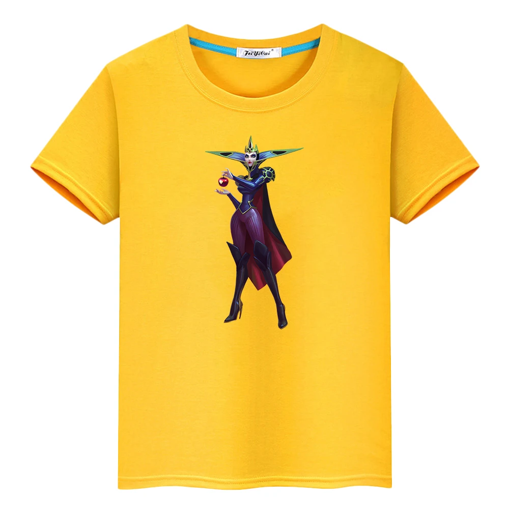 

Футболки Evil Queen Mys с принтом из 100% хлопка с героями мультфильмов, топы в стиле аниме на Хэллоуин, милая короткая футболка y2k для детей, мальчиков, 10 лет, детская одежда для девочек