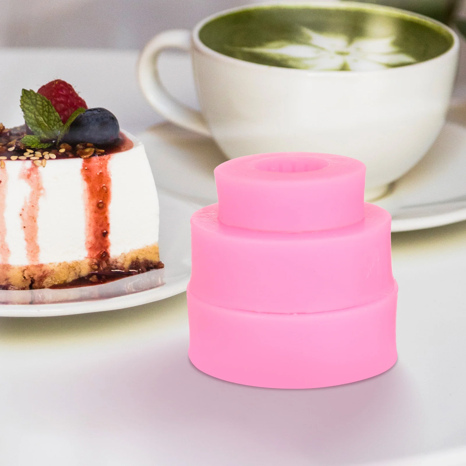 3 Pcs Square Mold for Mousse Wheel Silicone Soap Molds DIY Baking Modeling Cake Silica Gel