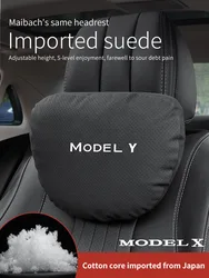 Car Headrest Waist Rest For Tesla Model Y Model X Auto Headrest Neck Support Seat Lumbar Cushion Soft Neck Pillow Accessories