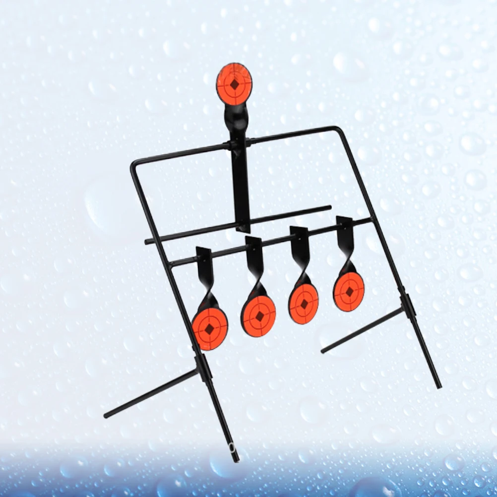 

5 Shooting Targets Self Resetting Metal Target System Reusable Heavy Duty Stainless Steel Automatic Reset Ground Insert