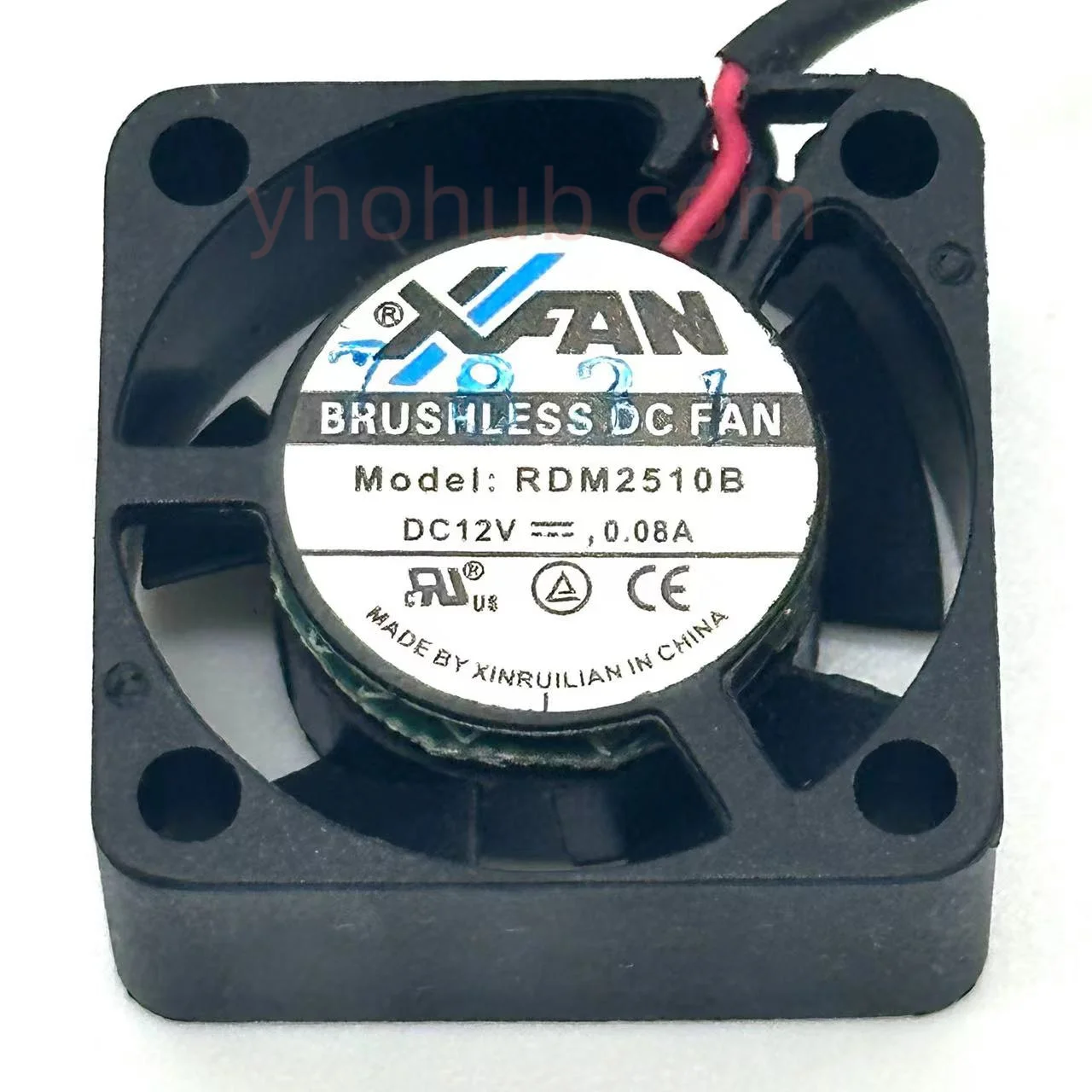 

XIFAN RDM2510B DC 12V 0.08A 25x25x10mm 2-Wire Server Cooling Fan