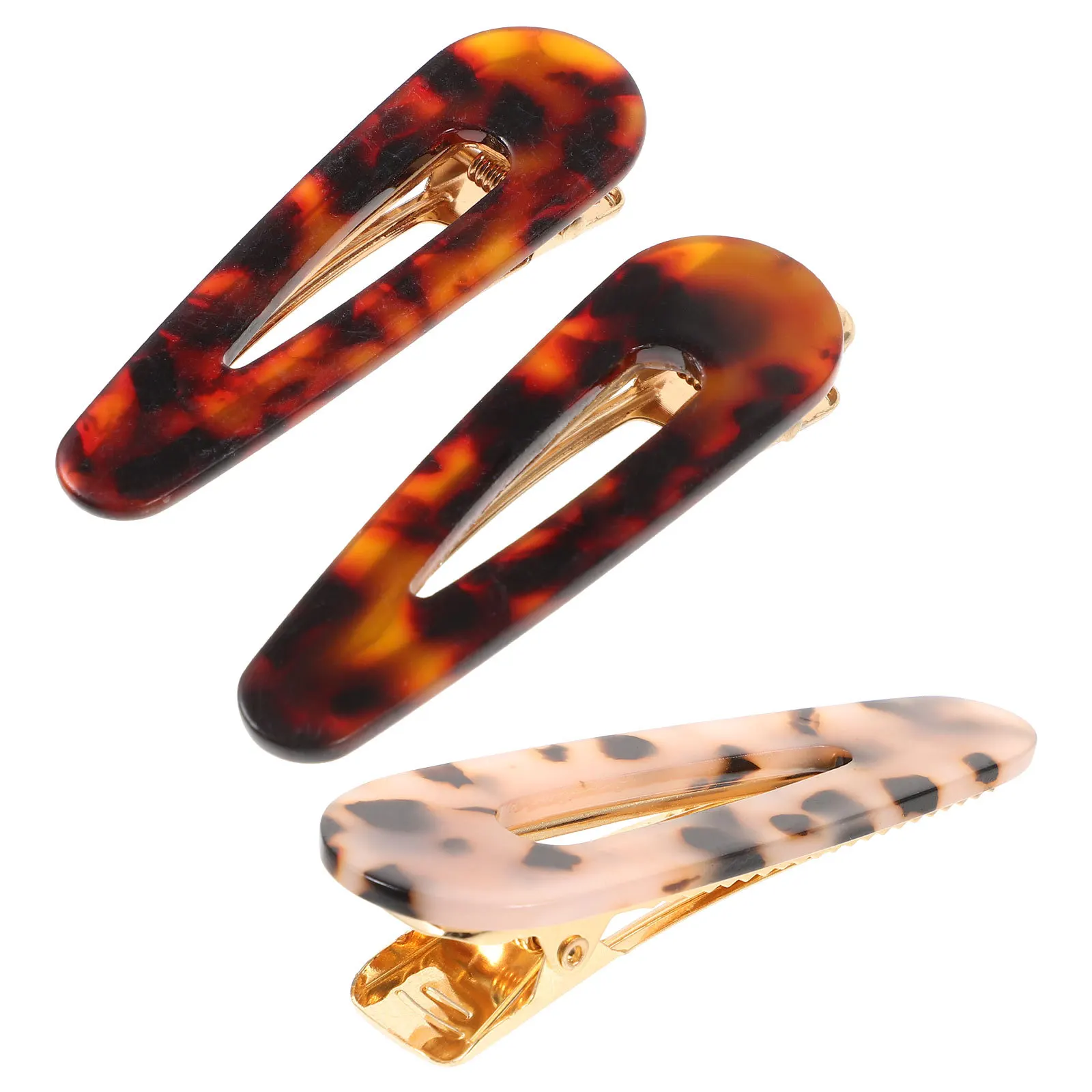 

3Pcs Fashion Hair Clips Water Drop Inspired Elegant Design Perfect for Daily Use Women Hair Side Clip Accessories