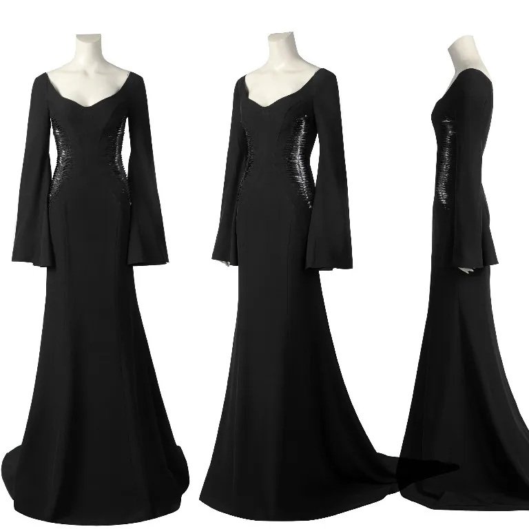 

Morticia Cosplay Costume Woman Dress Academy School Uniform Halloween Carnival Party Clothing