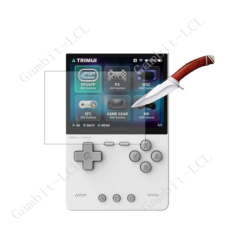 1-3PCS Tempered Glass For Trimui Brick TG3040 Console Player Games Protective Film ON TrimuiBrick 3.2