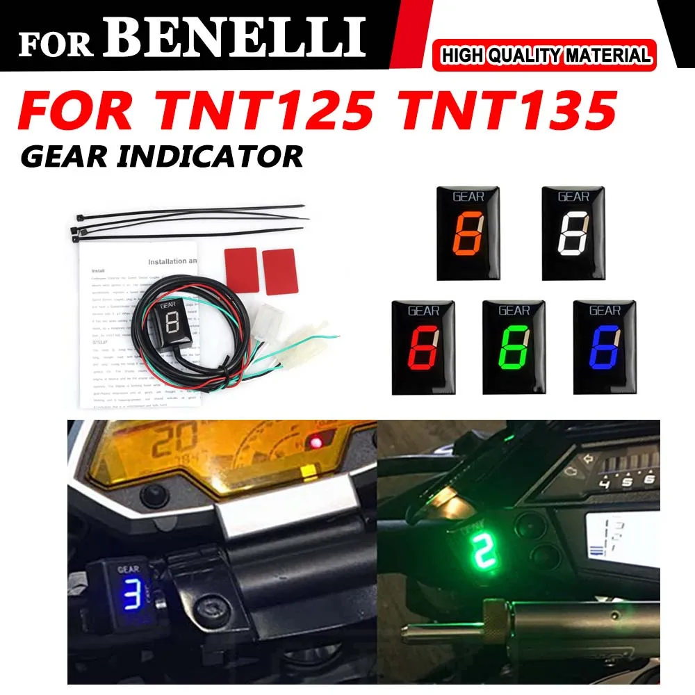 For Benelli TNT125 TNT135 TNT 125 TNT 135 BJ125-3E BJ 125-3E Motorcycle Gear Indicator Display Direct Mount Speed Digital Meter