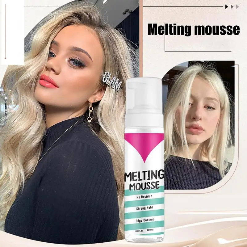 Invisible Melting Mousse Wig Mousse Glue Strong Bonding Glue Hair Adhesives Easy Removal Natural Finishing For Women Men Toupees