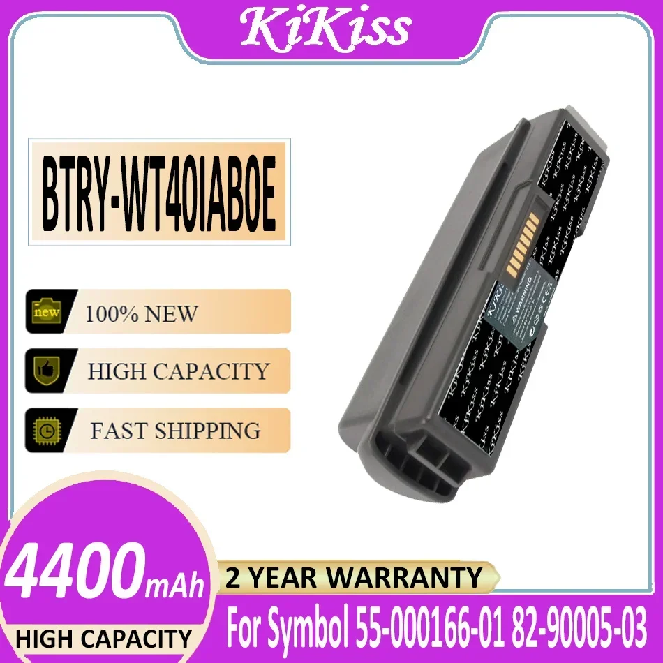 KiKiss Battery 4400mAh For Symbol 55-000166-01 82-90005-03 82-90005-05 BTRY-WT40IAB0E BTRY-WT40IAB0H WT4000 WT4090 WT4090i