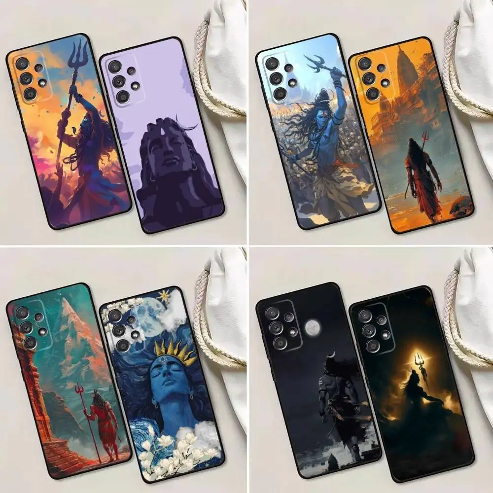 

Lord Shiva Hindu G-God Buddha Phone Case For Samsung Galaxy A13,A21s,A22,A31,A32,A52,A53,A71,A80,A91 Soft Black Phone Cover