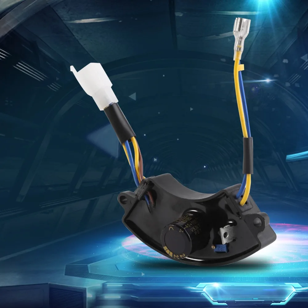 弧形自動電圧レギュレータ 2KW-3KW 黒電圧レギュレータ整流器耐久性のある 220μF 250V 電圧安定器オートバイ