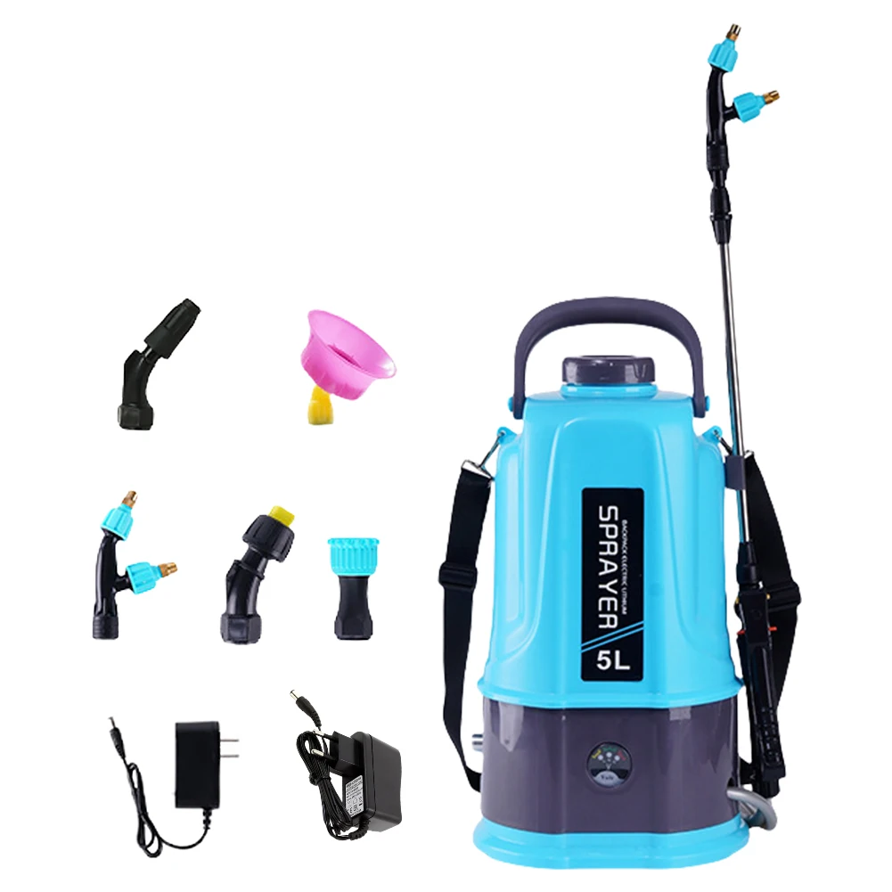 5L Electric Sprayer Rechargeable Battery Powered Sprayer with Adjustable Shoulder Strap Garden Sprayer for Lawn and Garden