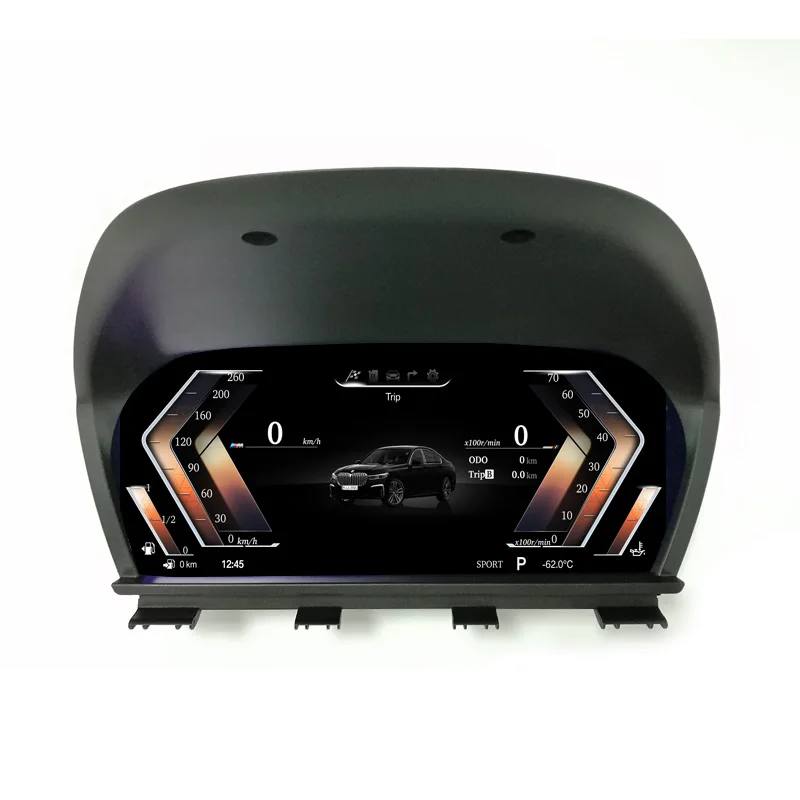 12.3 inch touch screen car cockpit digital cluster dashboard for X1 F48 X2 F39 NBT EVO auto meter speedometer