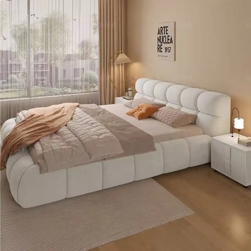 Bedding Headboards Double Bed Backrest Storage Household Adult Bed Frames Bedroom Japanese Letto Matrimoniale Home Furniture