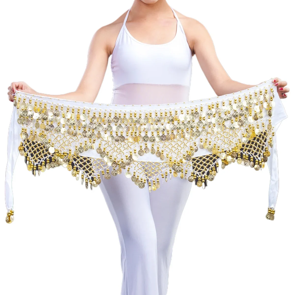 سلسلة خصر للرقص الشرقي بنمط جديد - وشاح الورك، حزام عملات الرقص الشرقي، حزام خصر الرقص، إكسسوارات الراقصة