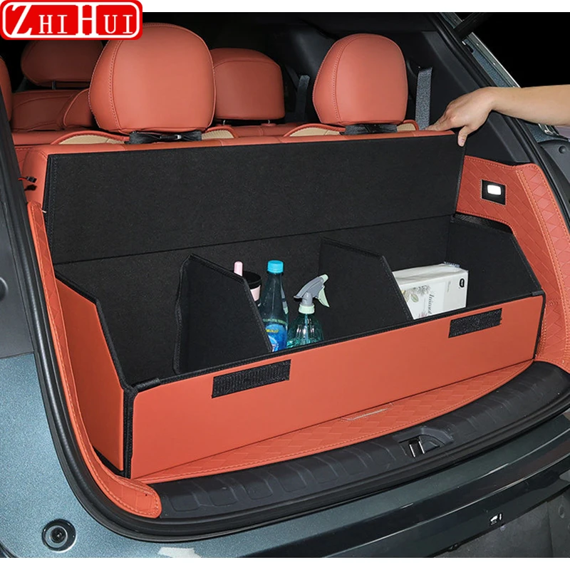 For BYD Sealion 8 Atto 8 Tang L Car Styling Rear Trunk Storage Box Folding Storage Box Auto Modified Trunk Organizer Accessories