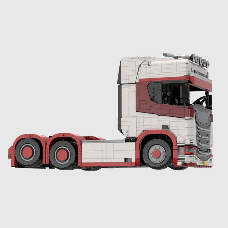 2924 PCS Speed Hypercar 770s 6x2 truck tractor red 2.0 MOC Customize Modular Building Block Popular Brick DIY Holiday Toy Gifts