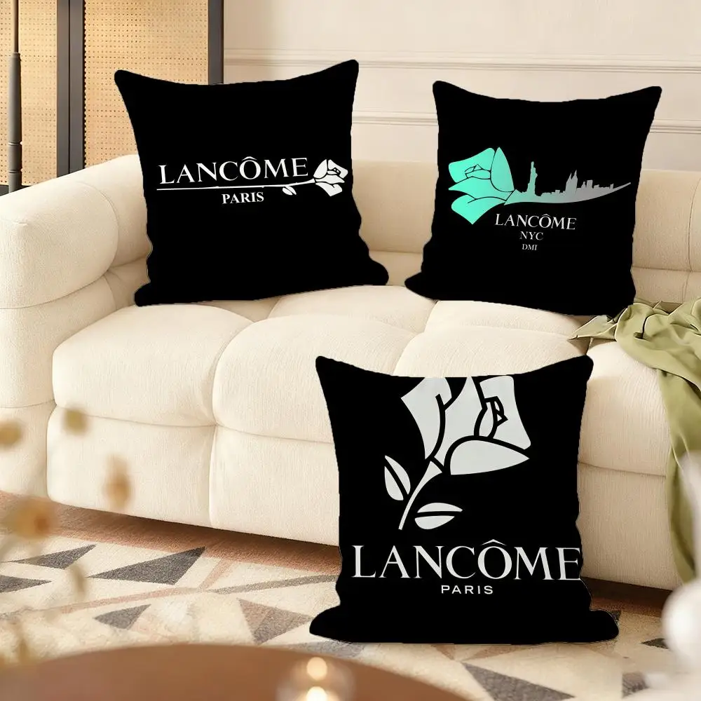 Fashion Pattern L-L-LancomeS Cushion Cover Soft Plush Sofa Cushion Cover｜Double-Sided Decorative Pillow Case｜Warm Home Gift