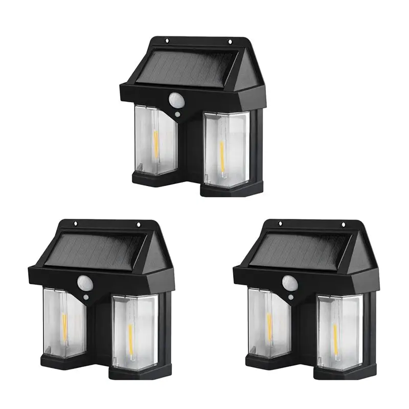 aa05-3x-屋外ソーラーウォールランプ屋外デュアルコアソーラー誘導ランプ、ワイヤレスモーションセンサー、防水ip65