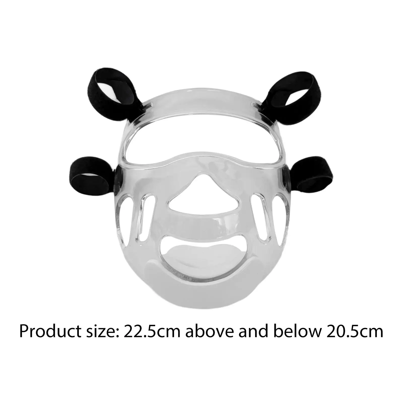 Clear Taekwondo Mask Accessories Removable Equipment Full Face Shield Mask for Sparring Martial Arts Grappling Karate Boxing