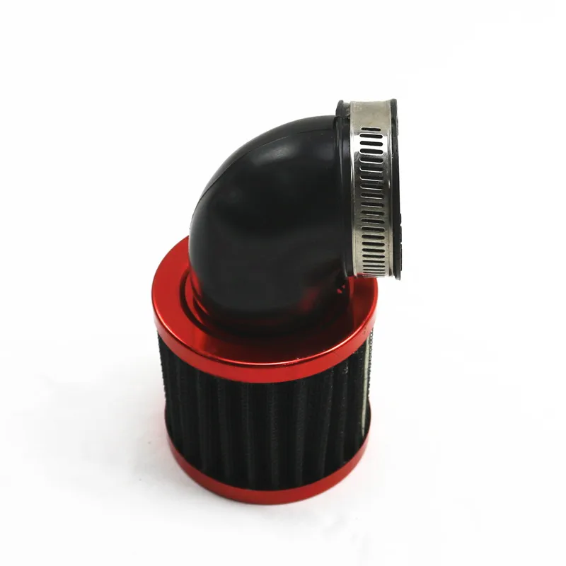 45-48mm Red Right Angle Air Filter Cleaner Off Road Bike Dirt