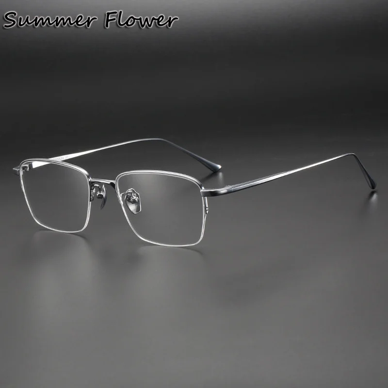 Top End Glasses Frame Male Pure Titanium Gentlemen Optical Frame Myopia Glasses for Men Fashion Multifocal Lenses Super Gafas