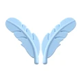 10pcs pastel blue