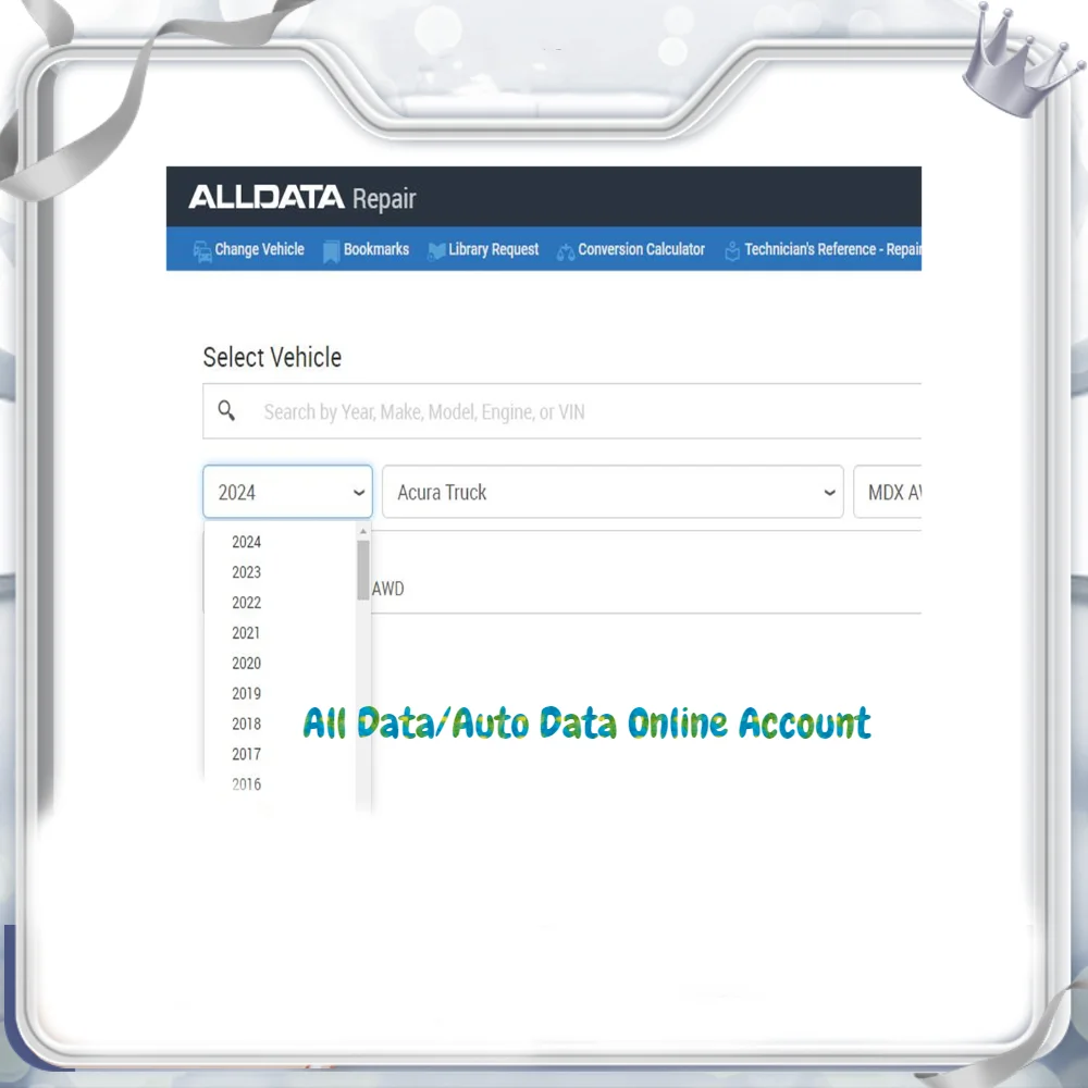 

2025 AllData Repair Software Alldata Auto Data Auto-data All Data For Mitchell Identifix Online Account Working On Any Laptop