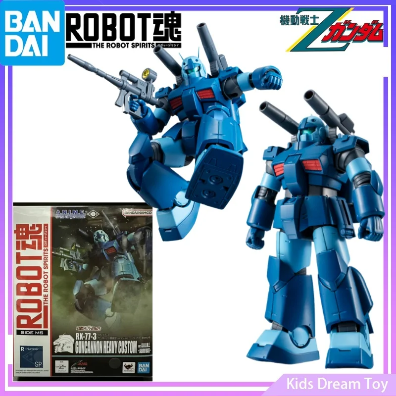 

Bandai Stock Original ROBOT SPIRITS RX-77-3 GUNCANNON HEAVY CUSTOM Ver. A.N.I.M.E. -JABURO BASE- Anime Action Figures Toys Model