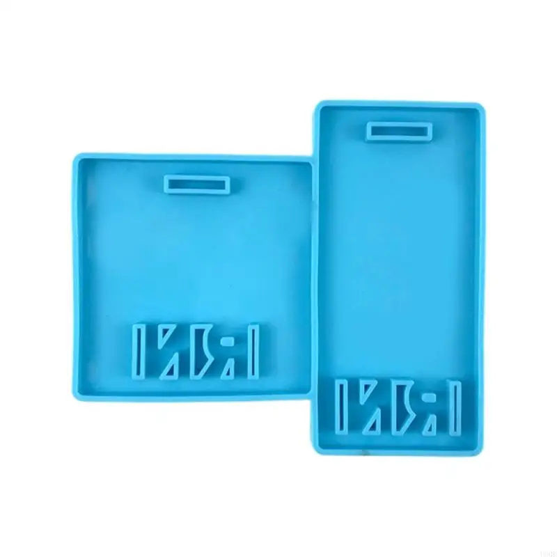 U90E Horizontal Badge Tag Silicone Mold Tag Badge Backing Molds Gifts