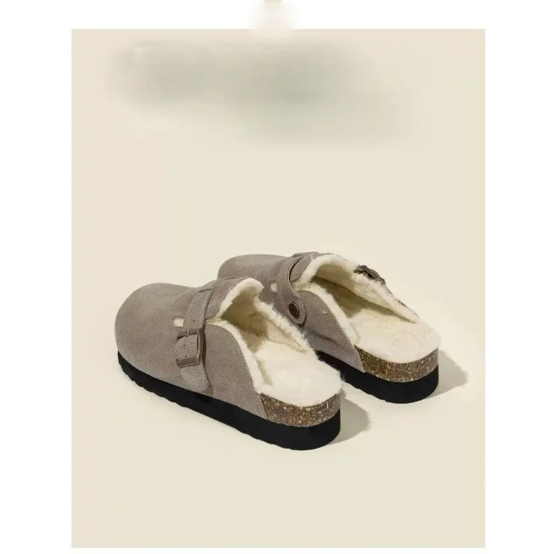 Thong Slippers with Padding 2026 Half-Top Design Women's Cotton Slippers