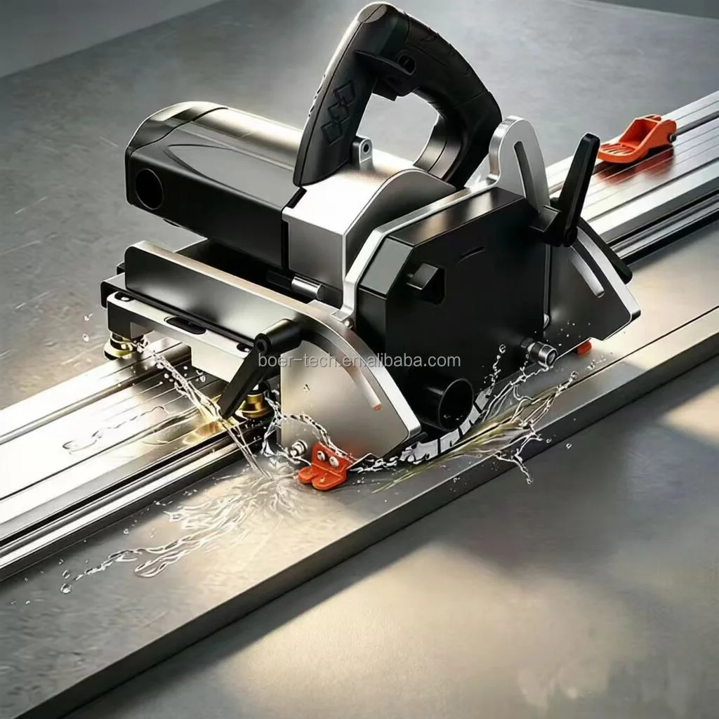 1400W Electric Manual Tile Cutter 3000mm 118 Inch 45 90 55 Chamfer Wet Tile Saw 120mm Blade 18mm Thickness